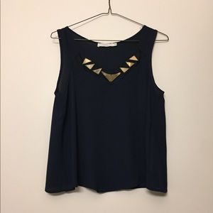 Navy blue top